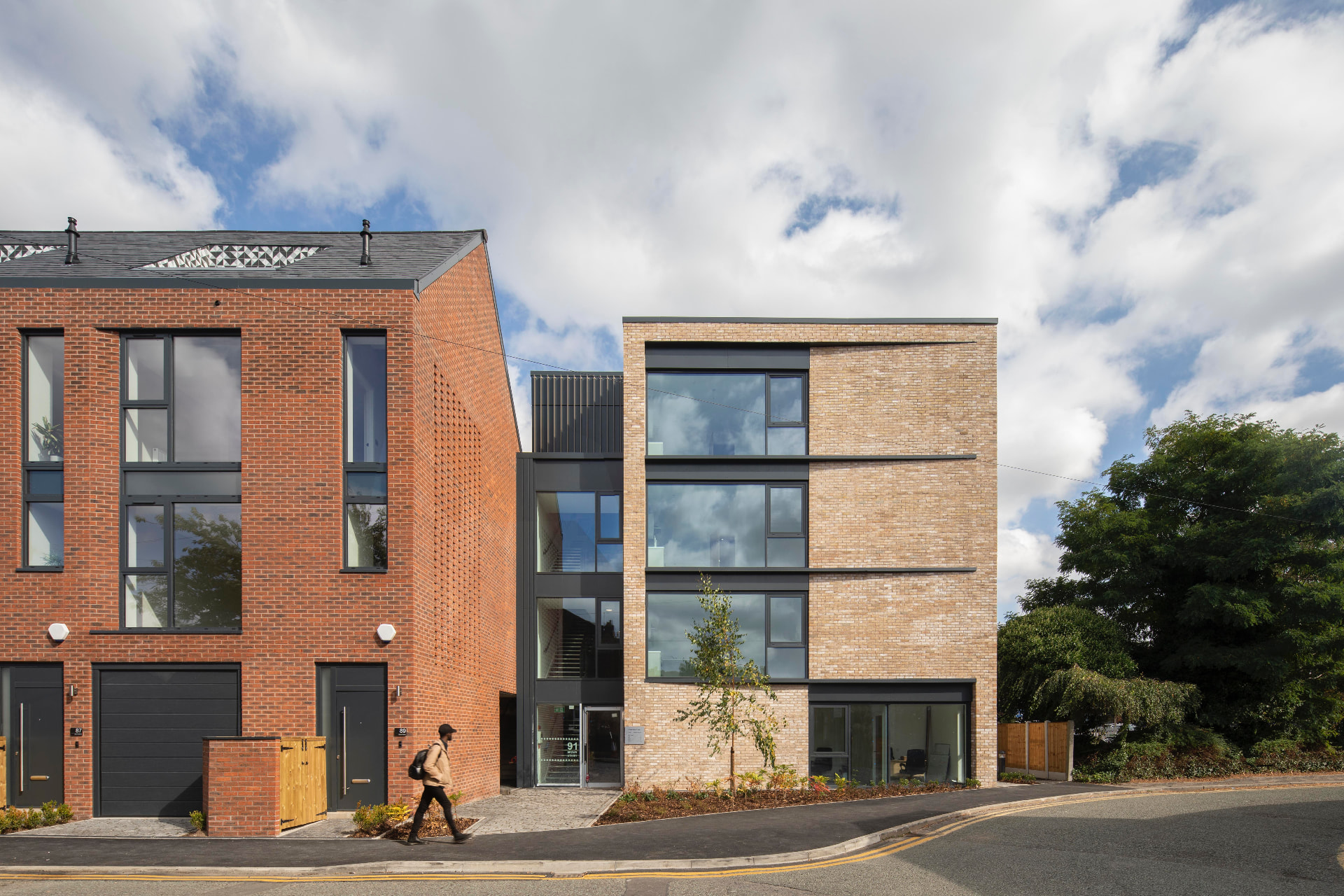 Brown Street homes and apartment entrance in Hale